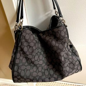 Black/grey Great condition coach purse.
